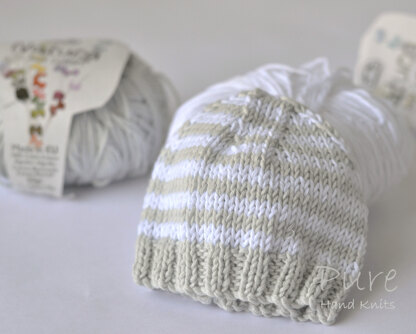 Little One cotton 4 Ply preemie hat in DMC Natura Just Cotton