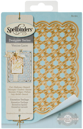 Spellbinders Shapeabilities Dies By Becca Feeken - Venise Lace-Emmeline Treillage