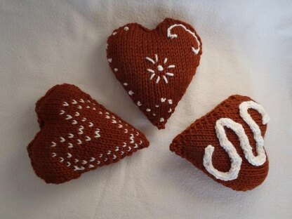 Gingerbread Hearts