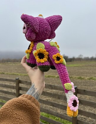 Pink Floral Creature. Monster