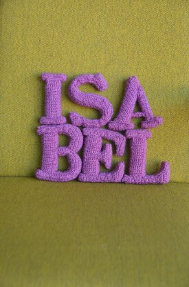 Letter I Crochet Pattern, 3D Alphabet Amigurumi