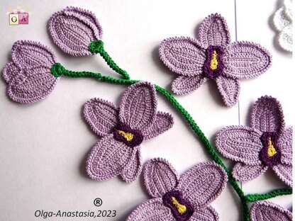 Bouquet of orchids crochet