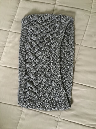 Spiral Cowl in Patons Metallic