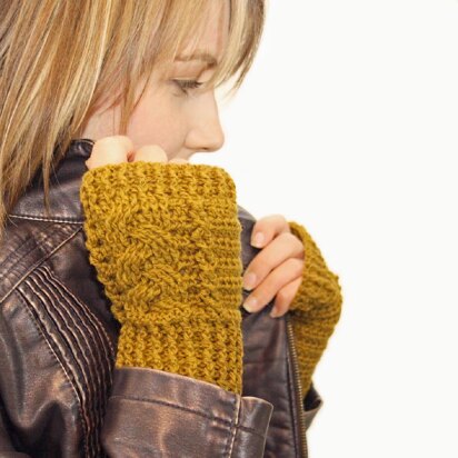 Braided Fingerless Mitts