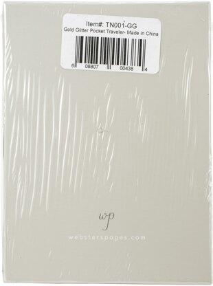 Webster's Pages Color Crush Pocket Traveler's Planner 4.25"X6" - Gold Glitter