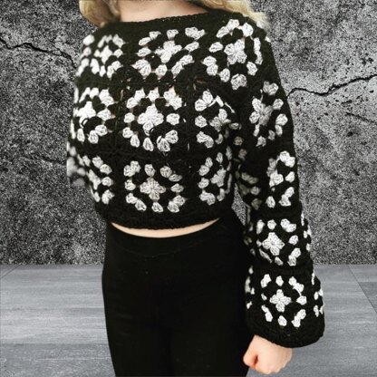 Boho Cropped Crochet Jumper