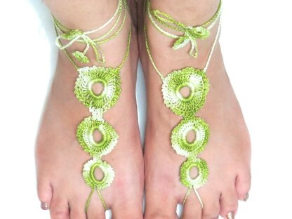 Three rings barefoot sandals