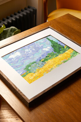 DMC The National Gallery - Van Gogh - A Wheatfield, with Cypresses - 29cm x 23cm