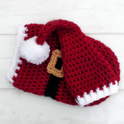 Christmas Santa Hat and Cocoon Set