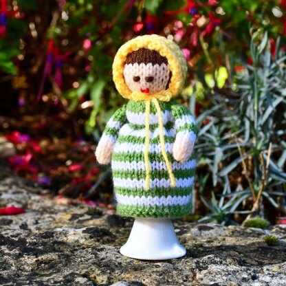Victorian Doll Egg Cosy Knitting Pattern - Doll Knitting Pattern