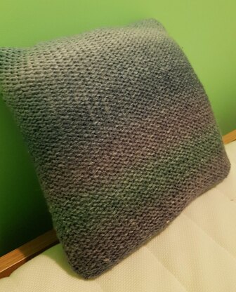 Heather cabled cushion