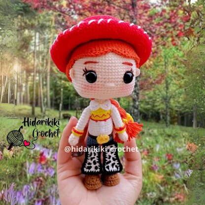 Jessie Amigurumi Crochet Pattern – Cowgirl Doll Inspired by Toy Story (PDF)