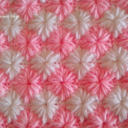 Baby blanket zig zag STAR