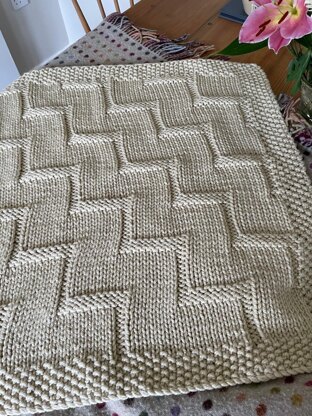 Stepping Up baby blanket