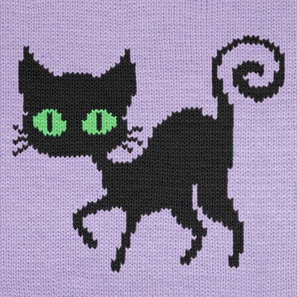 Halloween Black Cat Knitting Chart