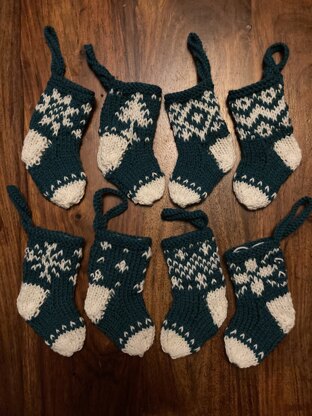 Mini Christmas stocking ornament