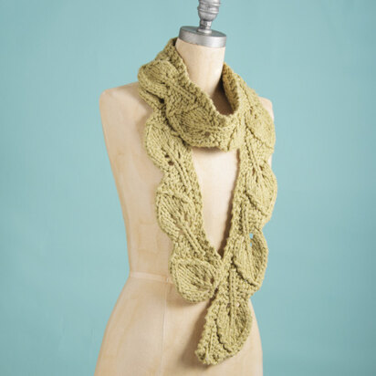 Leaf Scarf in Spud & Chloe Outer - Downloadable PDF