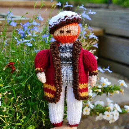 King Henry VIII Doll Knitting Pattern - Toy Knitting Pattern