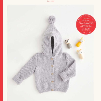 Hooded Cardigan in Sirdar Snuggly Cashmere Merino Silk - 5390 - Downloadable PDF