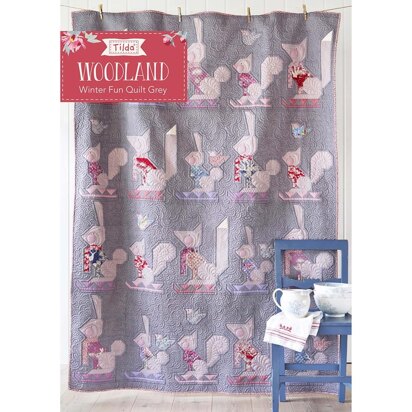 Tilda Winter Fun Quilt - Grey - Downloadable PDF