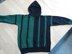 MARKUS, plain knitted hoodie with stripes for the kids