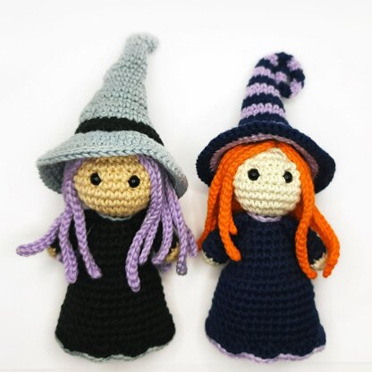 Amigurumi witch doll (2 hat styles)