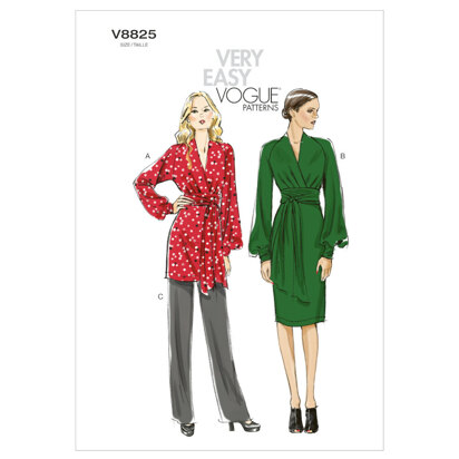 Vogue Misses' Tunic, Dress And Pants V8825 - Sewing Pattern