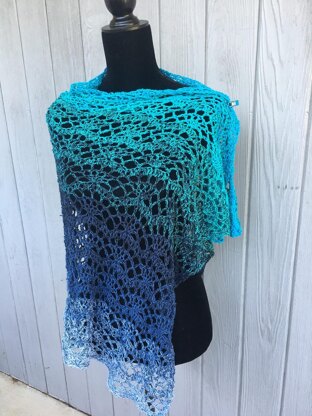 Ocean Waves Shawl