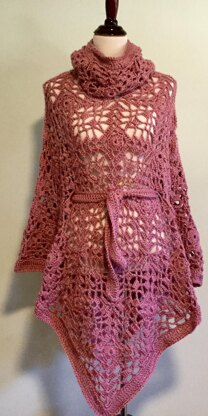 Convertible Lace Poncho Cape