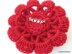 Crochet Brooch "Scarlet Flower"