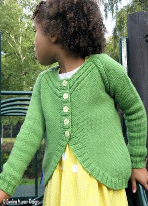 Flower Cardigan (kids) Knitting pattern by Ewelina Murach | LoveCrafts