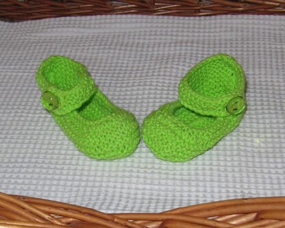 Baby High Back Garter Stitch Shoes