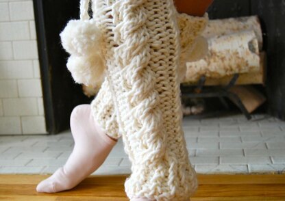 Chunky Twist WInter Leg Warmers