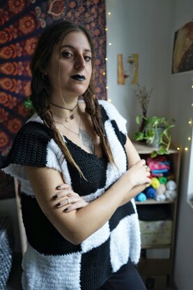 Wednesday Addams Inspired Vest