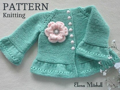 Knitting PATTERN Baby Jacket Vivian