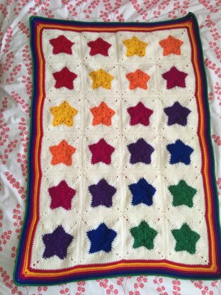 Rainbow of Stars Blanket