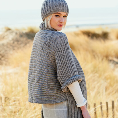 Cardigan and Hat in Rico Essentials Alpaca\nBlend Chunky - 346 - Downloadable PDF