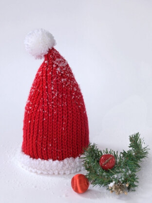 Baby Santa Hat in Caron Simply Soft - Downloadable PDF