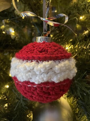 Cable Crochet Christmas Tree Ornament