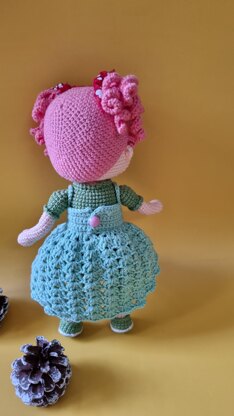 Crochet doll pattern, Amigurumi dollNina doll