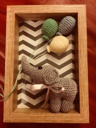 Amigurumi mini baby elephant