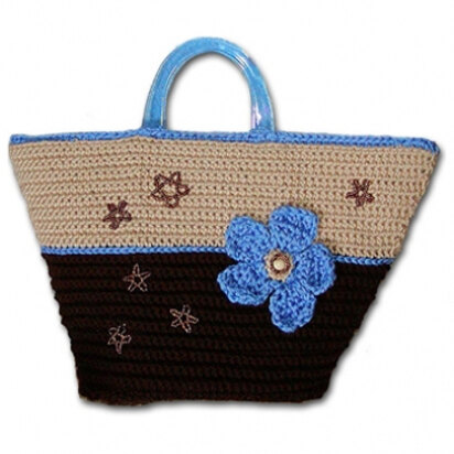 Market Tote in Caron Simply Soft, Simply Soft Brites and One Pound - Downloadable PDF
