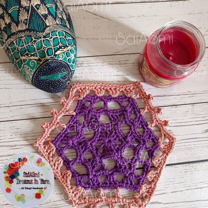 Hopscotch Granny Hex Doily