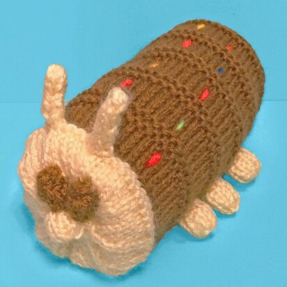 Cuthbert Caterpillar Cake Toy (15 cms) - knitting pattern