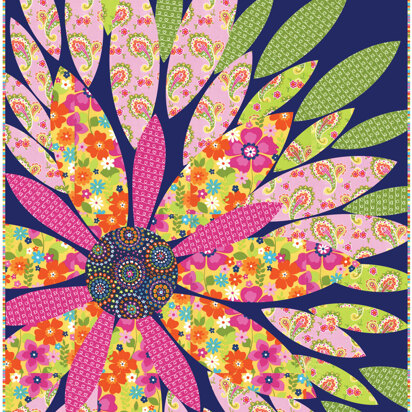 Michael Miller Fabrics Flowertopia Quilt - Downloadable PDF