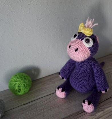 Crochet Pattern for the Dino Leila!