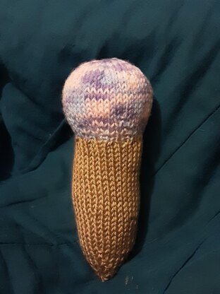 Cutie Ice Cream Baby Rattle Pattern.