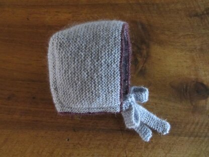 Garter Stitch Baby Bonnet