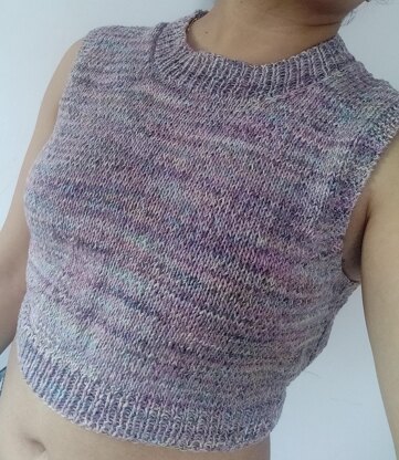 Closed Neck Crop Top