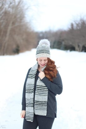 Prim Stripe Beanie + Scarf